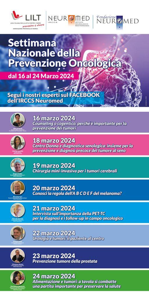 Settimana Nazionale della Prevenzione Oncologica: le iniziative dell'IRCCS Neuromed - Informazione e prevenzione attraverso l'innovazione e la ricerca